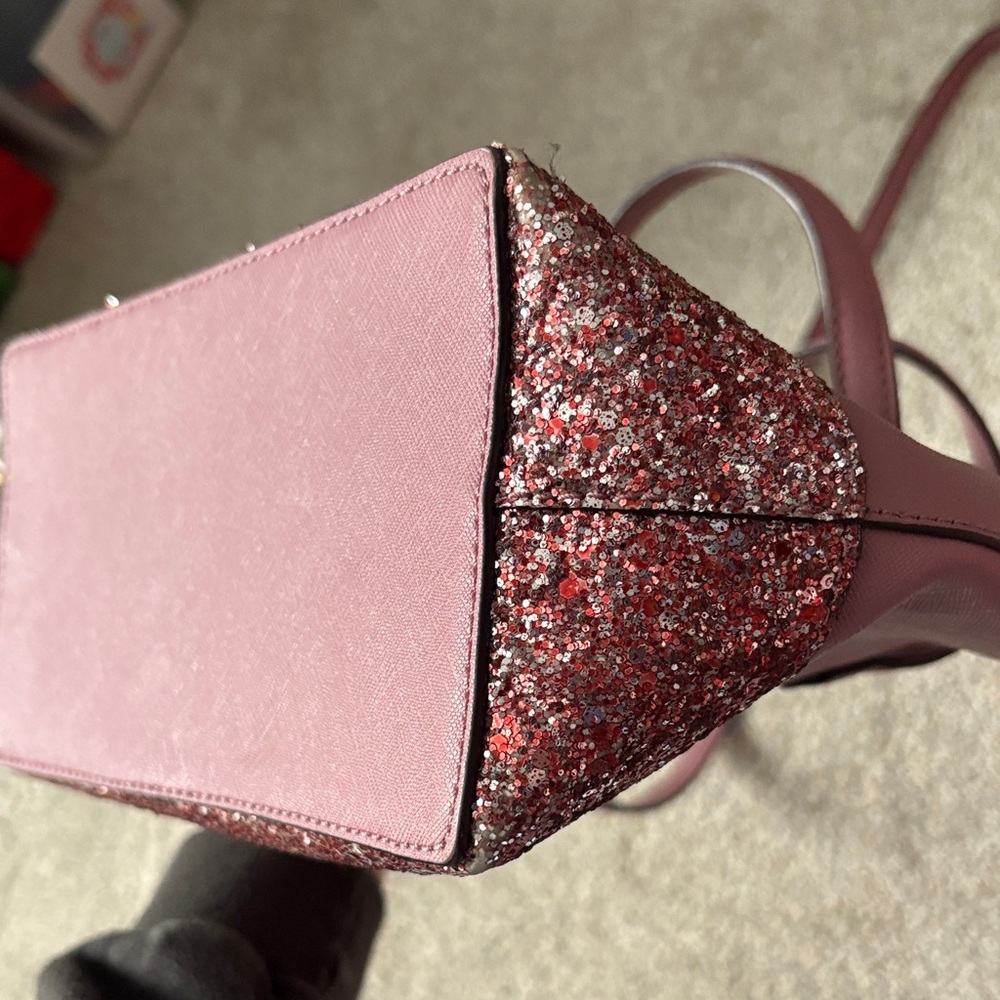 Kate Spade Rose Pink Glitter Crossbody Bag - Picture 9 of 9